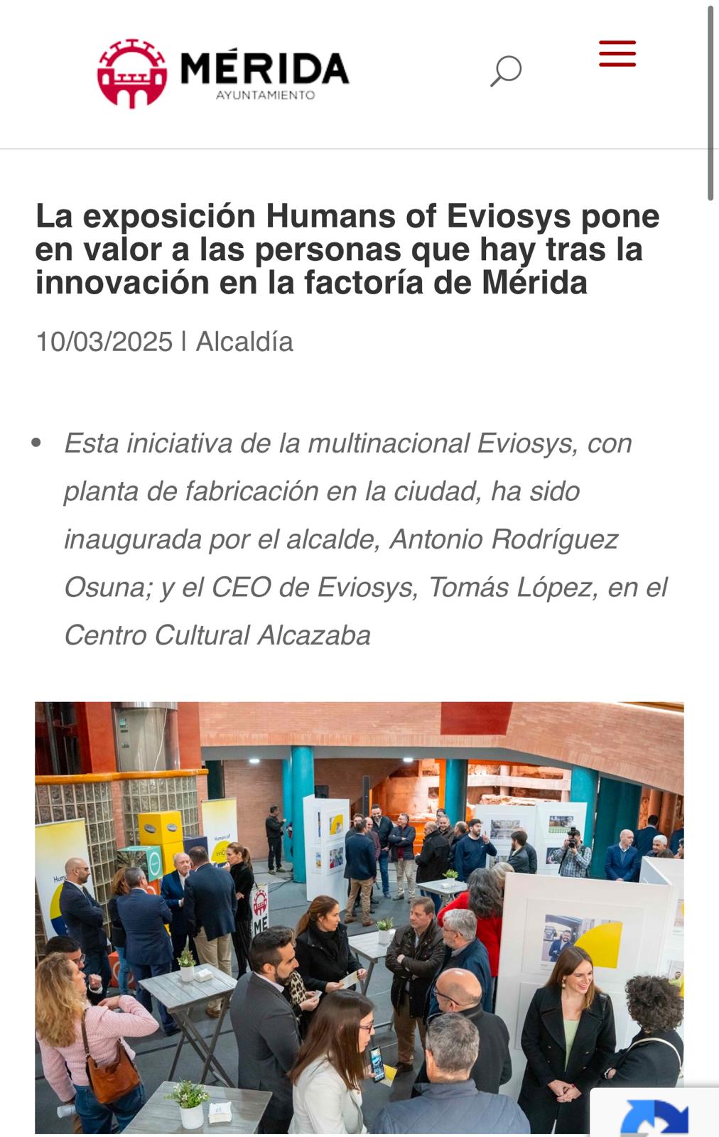 Humans of Eviosys en Centro Cultural Alcazaba en Mérida
