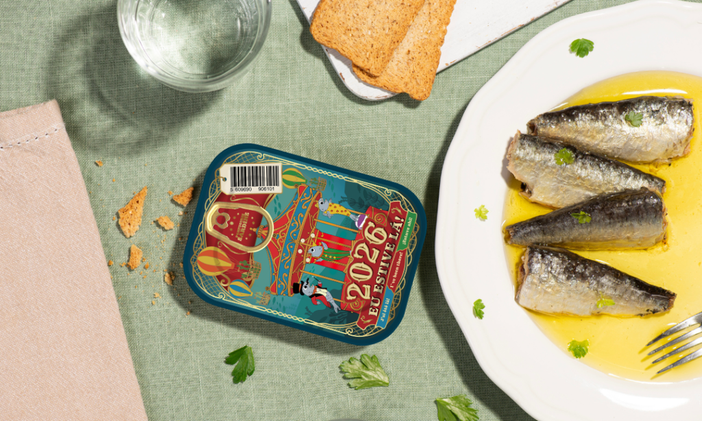 Timeless Sardines 2026 de Fábrica de Conservas da Murtosa y Sonoco, finalista en los UK Packaging Awards 2026