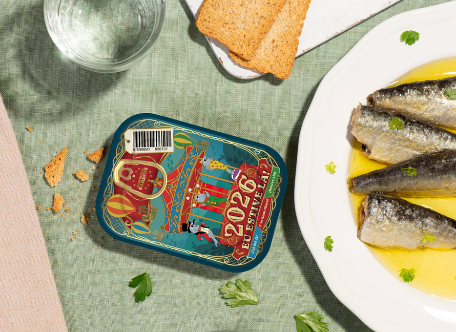 Timeless Sardines 2026 de Fábrica de Conservas da Murtosa y Sonoco, finalista en los UK Packaging Awards 2026